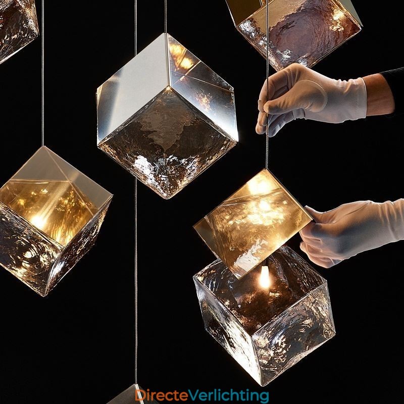 Creatieve glazen hanglamp paviljoen plafondlampen