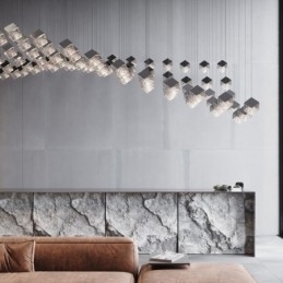 Creatieve glazen hanglamp paviljoen plafondlampen