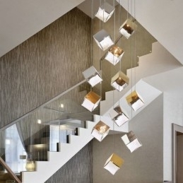 Creatieve glazen hanglamp paviljoen plafondlampen