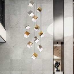 Creatieve glazen hanglamp paviljoen plafondlampen