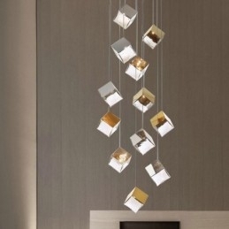Creatieve glazen hanglamp paviljoen plafondlampen