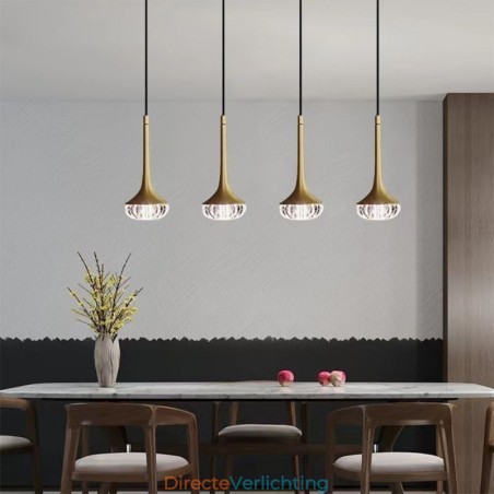 Moderne glazen hanglamp, smeedijzeren glazen plafondlamp Moderne glazen hanglamp, smeedijzeren glazen plafondlamp