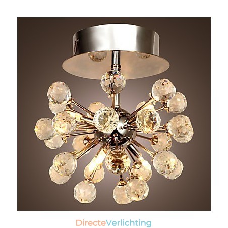 Moderne eigentijdse kristallen mini-stijl chromen metalen kroonluchter inbouw Moderne eigentijdse kristallen mini-stijl chromen metalen kroonluchter inbouw