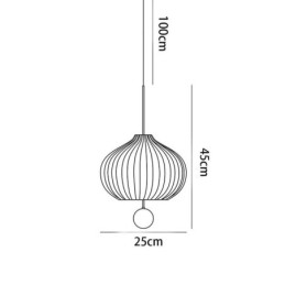 Moderne witte glazen hanglamp bolvormige minimalistische plafondlamp