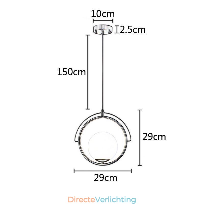 Glazen bol hanglamp decoratie huis hanglamp