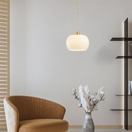 Moderne glazen hanglamp Pompoenontwerp Hanglamp