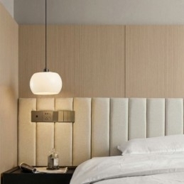 Moderne glazen hanglamp Pompoenontwerp Hanglamp