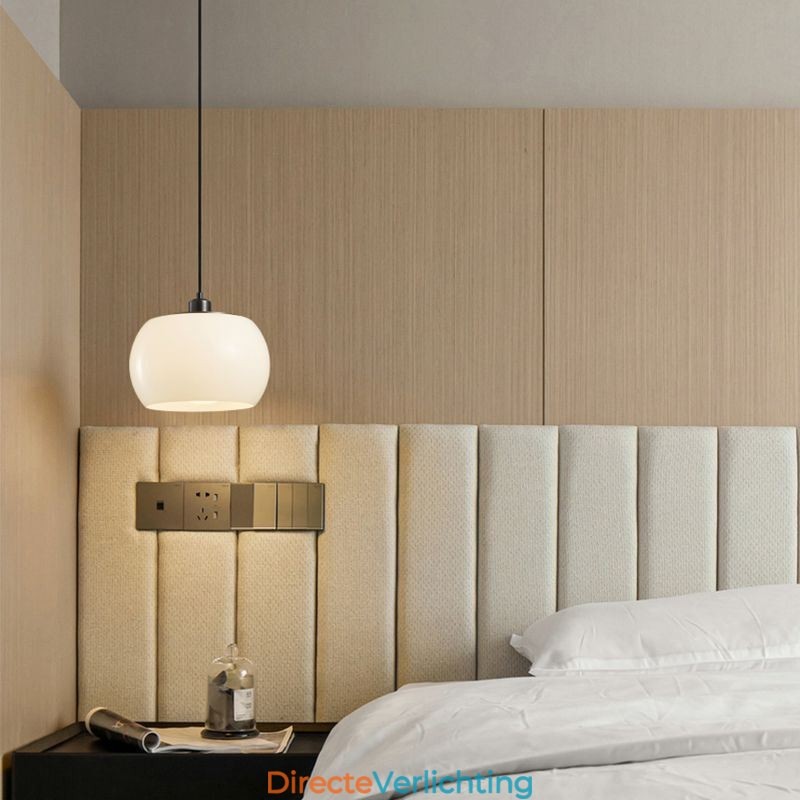 Moderne glazen hanglamp Pompoenontwerp Hanglamp