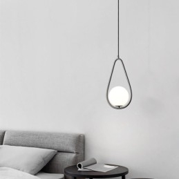 Moderne Globe Hanglamp Glazen Waterdruppel Hanglamp