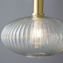 Moderne hanglamp, één licht, glazen hanglamp, eiland
