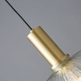 Moderne hanglamp, één licht, glazen hanglamp, eiland
