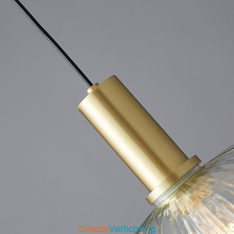 Moderne hanglamp, één licht, glazen hanglamp, eiland