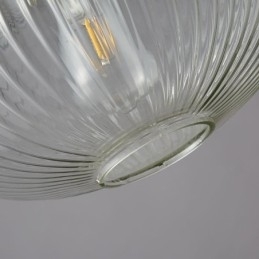 Moderne hanglamp, één licht, glazen hanglamp, eiland
