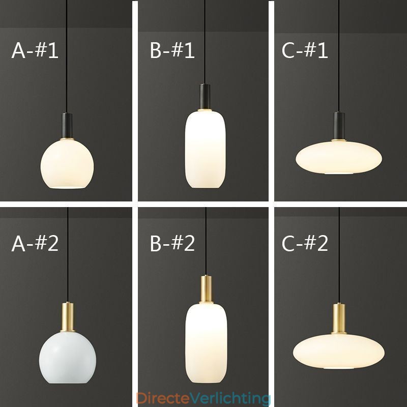 Moderne eenvoudige hanglamp van glas
