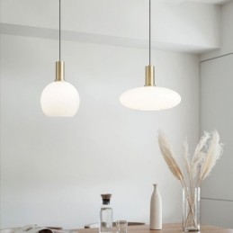 Moderne eenvoudige hanglamp van glas