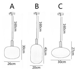 Moderne hanglamp Eenvoudige creatieve glazen hanglampen