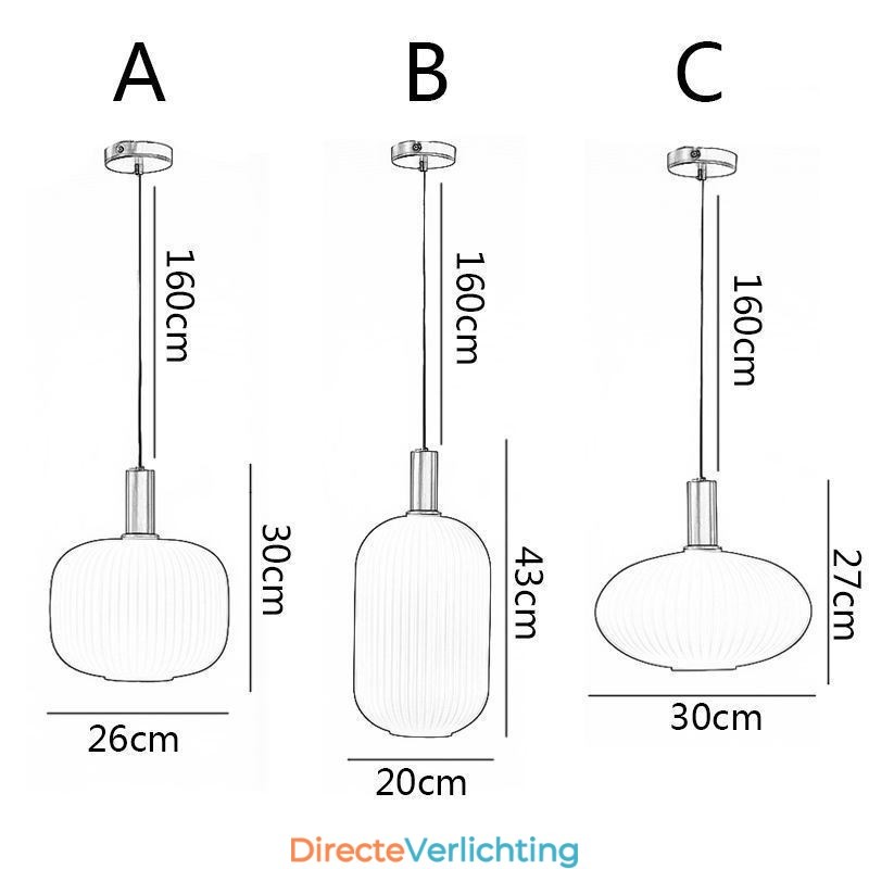 Moderne hanglamp Eenvoudige creatieve glazen hanglampen