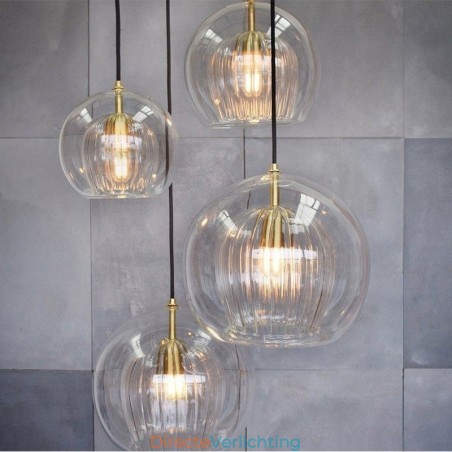 Moderne glazen hanglamp met enkele kop Moderne glazen hanglamp met enkele kop
