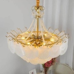 Europese glazen hanglamp Post Modern Scallop hanglamp