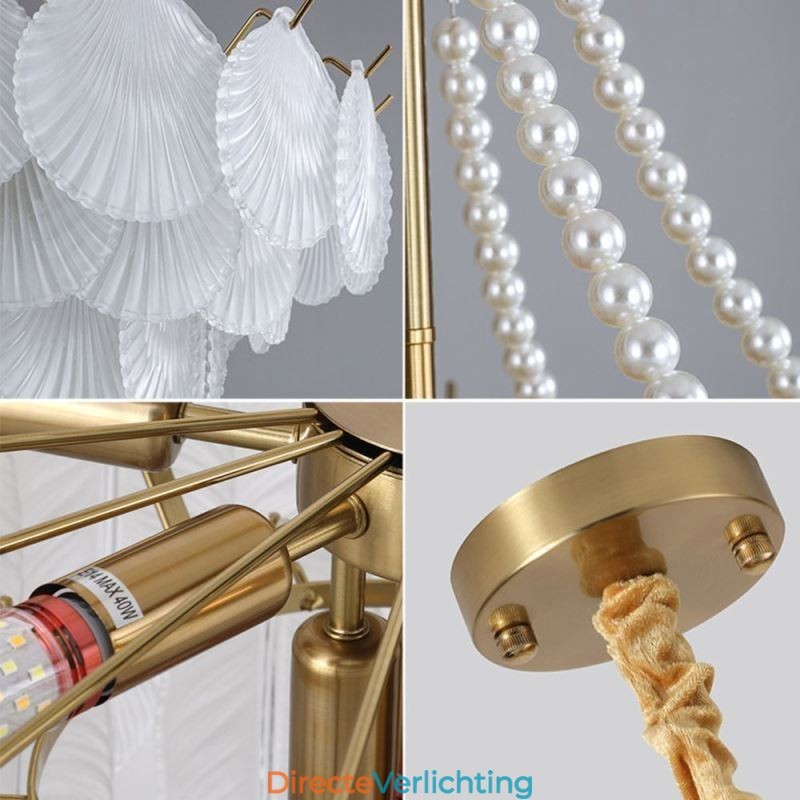 Europese glazen hanglamp Post Modern Scallop hanglamp