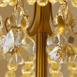 Elegante glazen hanglamp blad hanglamp