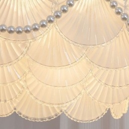 Europese glazen hanglamp Elegante schelpvormige hanglamp
