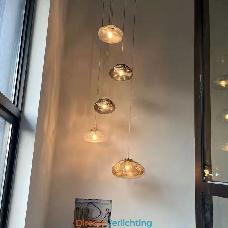 Creatieve Scandinavische hanglamp Glazen kroonluchter Kunst Hanglamp