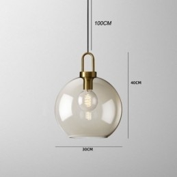 3-lichts hanglamp met glazen kap eiland