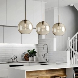 3-lichts glazen hanglamp klassieke cluster hangende verlichtingsarmatuur café