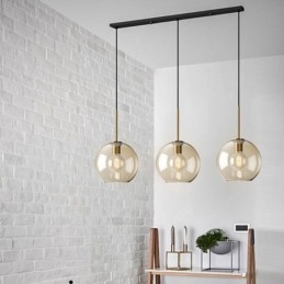 3-lichts glazen hanglamp klassieke cluster hangende verlichtingsarmatuur café