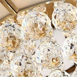 Traditionele klassieke rustieke lodge kristal messing metalen inbouw