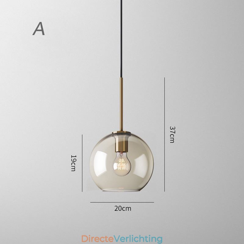 3-lichts glazen hanglamp klassieke cluster hangende verlichtingsarmatuur café