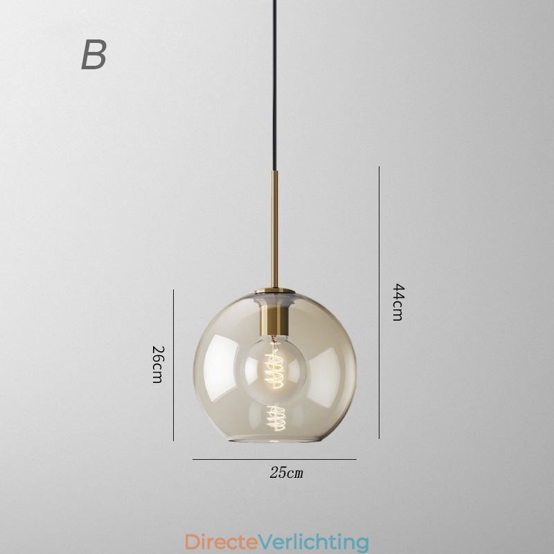3-lichts glazen hanglamp klassieke cluster hangende verlichtingsarmatuur café