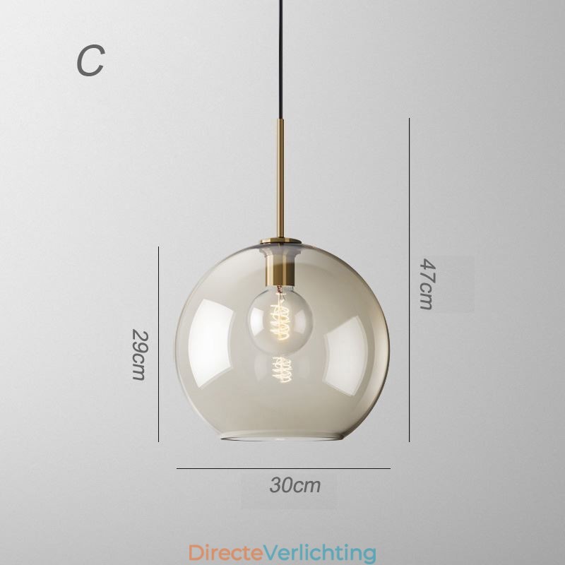 3-lichts glazen hanglamp klassieke cluster hangende verlichtingsarmatuur café