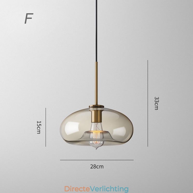 3-lichts glazen hanglamp klassieke cluster hangende verlichtingsarmatuur café