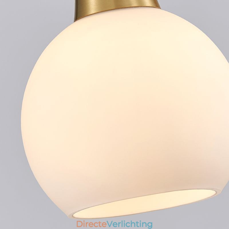 Moderne eenvoudige koperen hanglamp met gewei