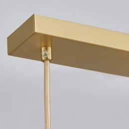 Moderne eenvoudige koperen hanglamp met gewei