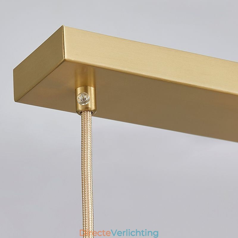 Moderne eenvoudige koperen hanglamp met gewei