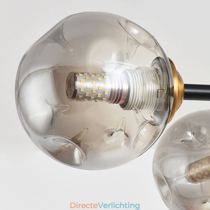 6-lichts moderne glazen plafondlamp Magic Bean-lamp