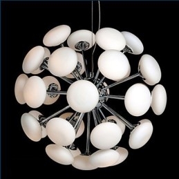 ModernYestaurant Lamp Eenvoudige Ronde Glazen Kunst Hanglamp Europese Stijl