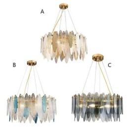 Moderne elegante glazen hanglamp