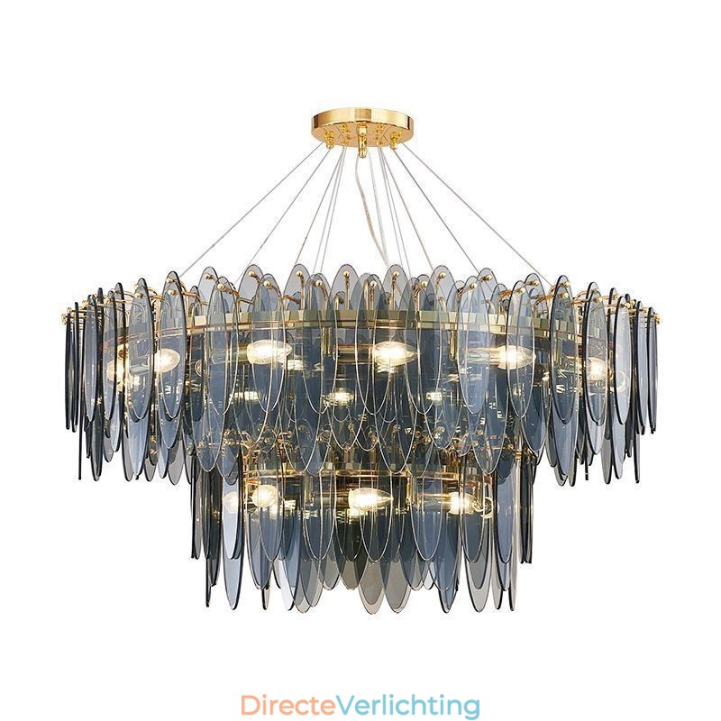 Moderne ronde glazen hanglamp Elegante glazen kroonluchter