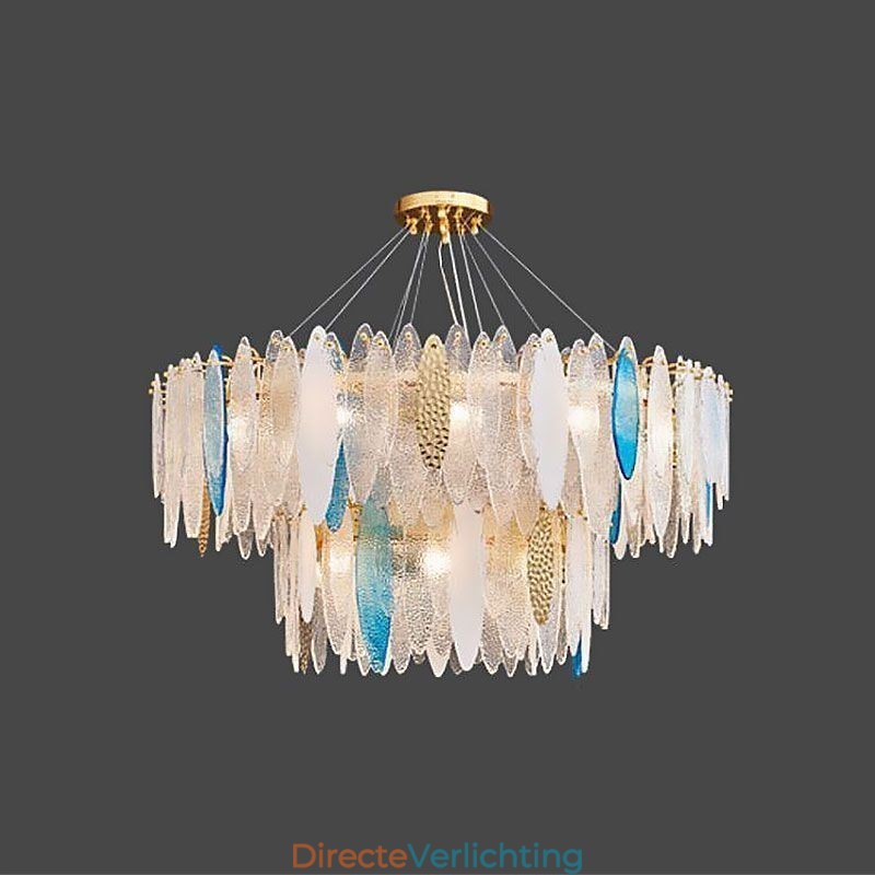 Moderne ronde glazen hanglamp Elegante glazen kroonluchter