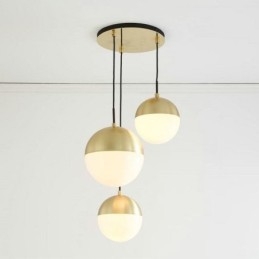 Moderne glazen bol hanglamp eiland ideeën lamp