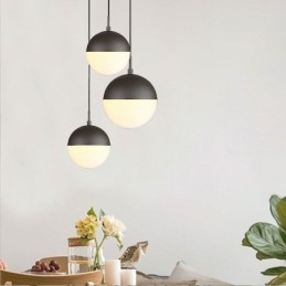 Moderne glazen bol hanglamp eiland ideeën lamp