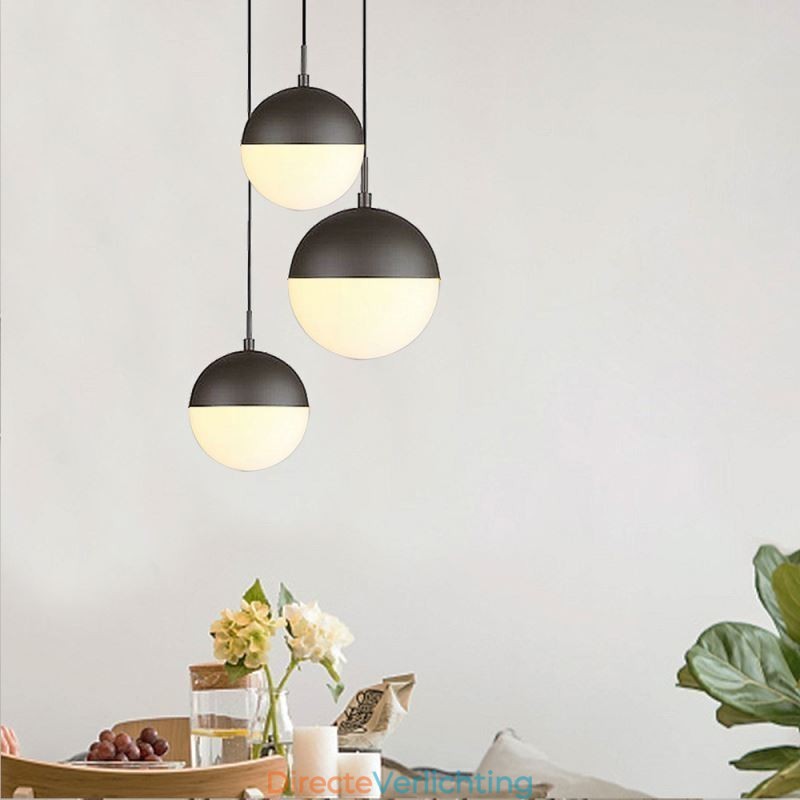 Moderne glazen bol hanglamp eiland ideeën lamp