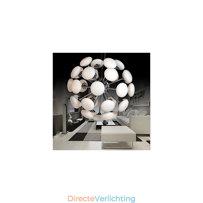 ModernYestaurant Lamp Eenvoudige Ronde Glazen Kunst Hanglamp Europese Stijl