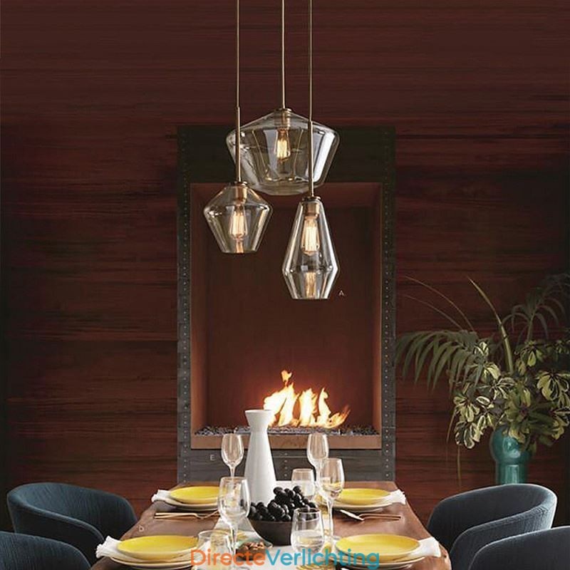 Moderne eenvoudige glazen hanglamp