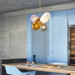 Nordic Unieke Hanglamp Gekleurd Glas Prinses Ballonlamp Kinderen