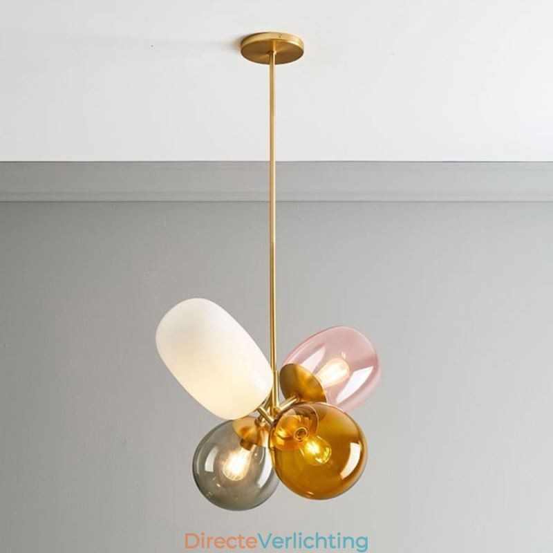 Nordic Unieke Hanglamp Gekleurd Glas Prinses Ballonlamp Kinderen